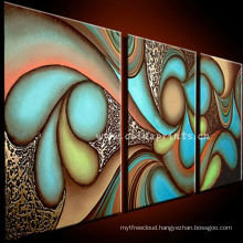 Hand Paint Abstract images on Canvas by OIL,painting frame for home decor